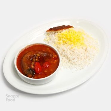 چلو خورشت قیمه بادمجان