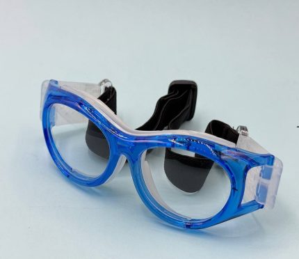 عینک ورزشی-طبی بدنه ژله ای-رنگ ابی