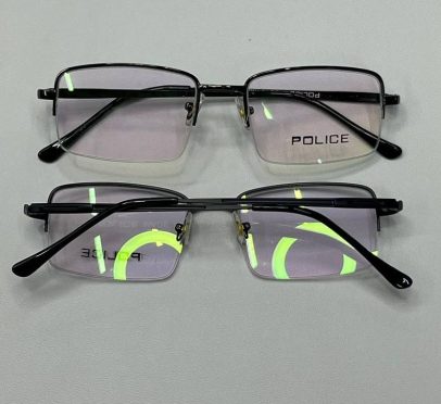 عینک طبی فرم فلزی-شیشه رنگی