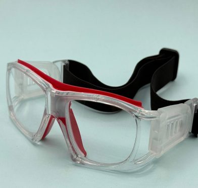 عینک ورزشی-طبی بدنه ژله ای - رنگ سفید