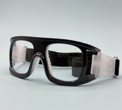 عینک ورزشی-طبی بدنه ژله ای -مربعی رنگ مشکی