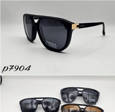 عینک افتابی مردانه-پلاریزه- نمای طلایی