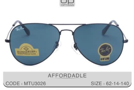 عینک افتابی فلزی یووی 6رنگ خلبانی