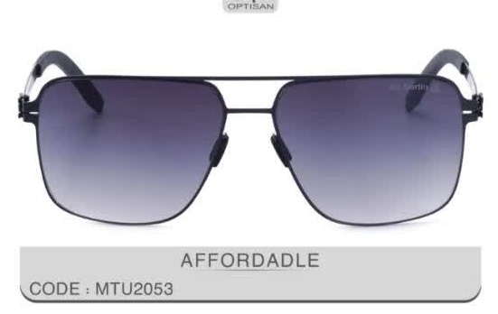 عینک افتابی فلزی یووی 6رنگ- عدسی مربعی