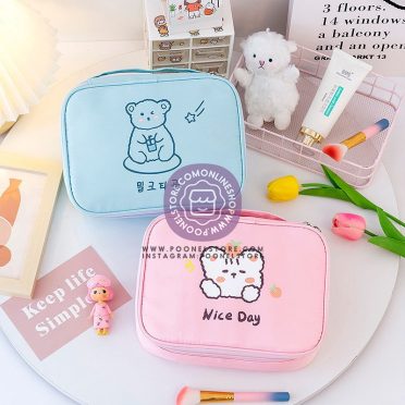 کیف شخصی فانتزی دخترونه، کیف پینترستی ضدآب مناسب برای نگهداری وسایل شخصی بهداشتی، کیف پاستیلی لوازم آرایشی