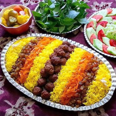 ساطوری پلو خراسانی(غذای  روز)