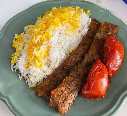 چلو کباب تابه ای (غذای روز)
